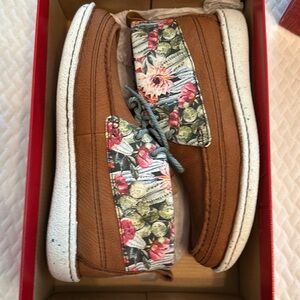 Justin Moc Toe Boots Cactus 7.5